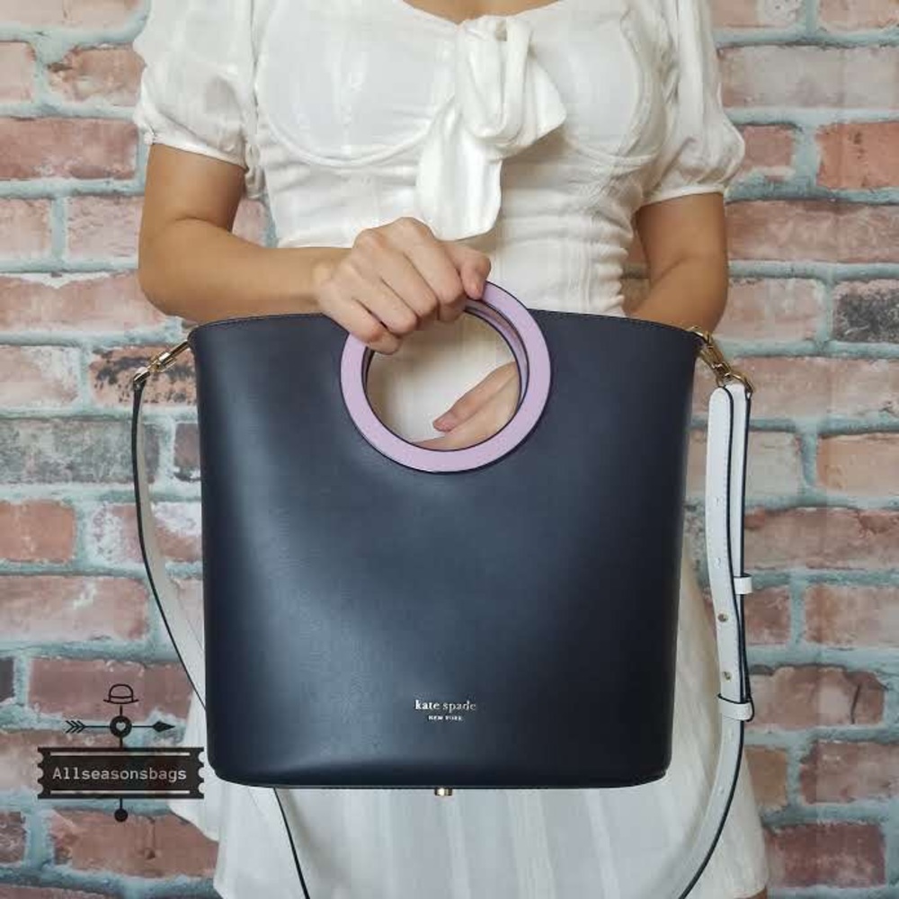 Kate spade Betty medium tote blue crossbody white - Picture 7 of 8